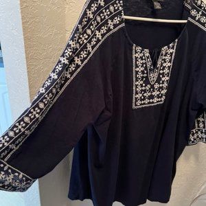 Womens Casual cotton top plus size 3x